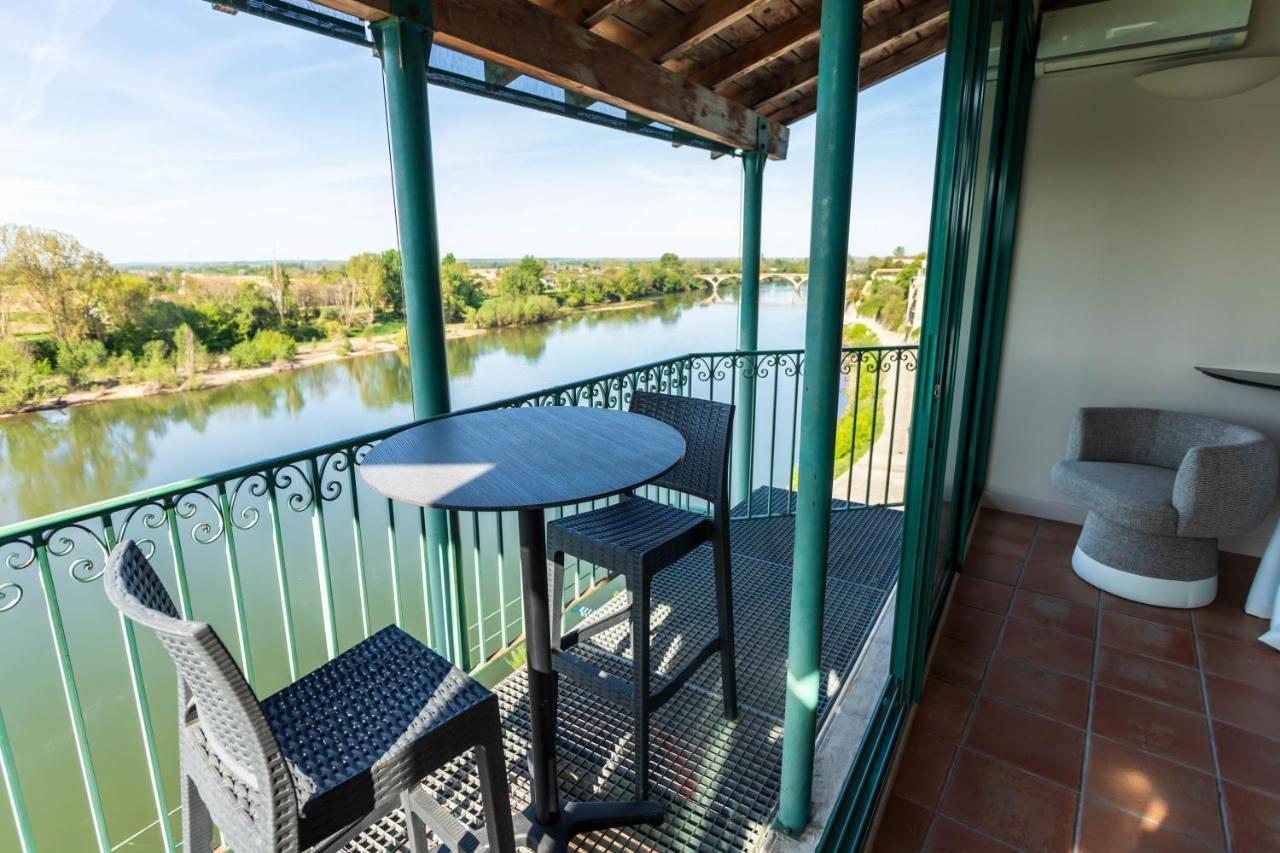 Hotel Restaurant Cote Garonne Le Balcon Des Dames - Tonneins Fauillet Marmande - Vue Panoramique Bord De Garonne Chambres Climatisees Экстерьер фото